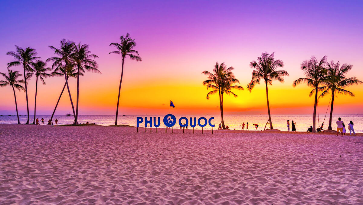 Sunset on Phu Quoc island